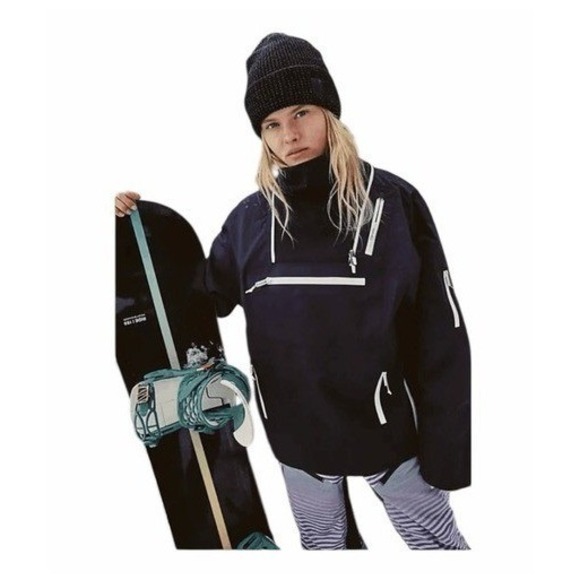 Fp Movement By Free People Blizzard Bliss Pullover Snow Ski Jacket Black L